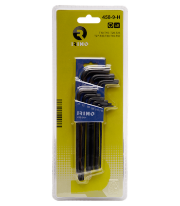 JUEGO IRIMO TORX®-ALLEN 9 LLAVES T10-T50