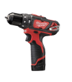 TALADRO MILWAUKEE M12 (2 BATERÍAS 2 AH Y CARGADOR)