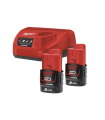 KIT 2 BATERÍAS 2 AH Y CARGADOR MILWAUKEE M12