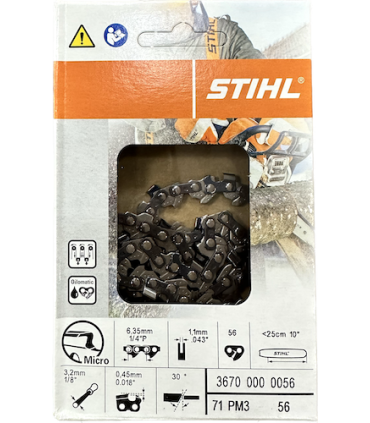 CADENA STIHL SIERRA 1/4" PM3  1.1  28 ESLABONES