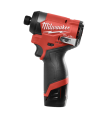 ATORNILLADOR MILWAUKEE IMPACTO M12 1/4" (2 BATERÍAS Y CARGADOR)
