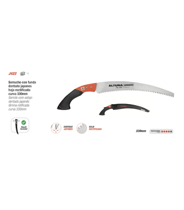 SERRUCHO ALTUNA J422 CURVO PLÁSTICO CON FUNDA