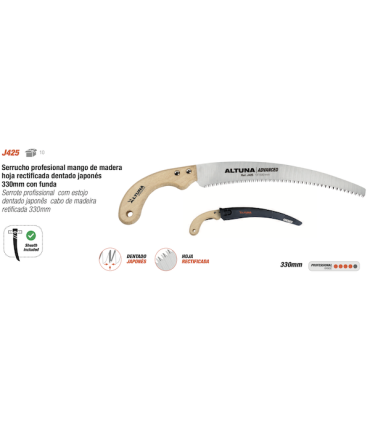 SERRUCHO ALTUNA J425 CURVO MADERA CON FUNDA