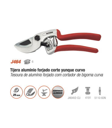 TIJERA ALTUNA J 464 YUNKE CURVO