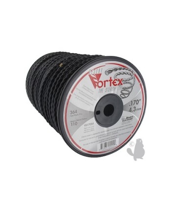 NYLON VORTEX 4,3 mm 111 mts TRENZADO DESBROZADORA