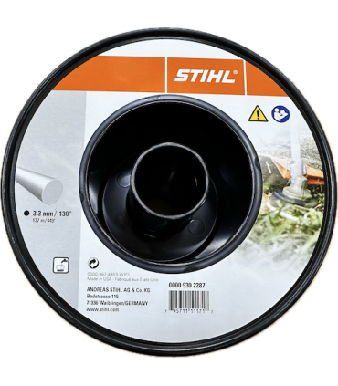 NYLON STIHL 3,3 MM 137 METROS REDONDO NEGRO