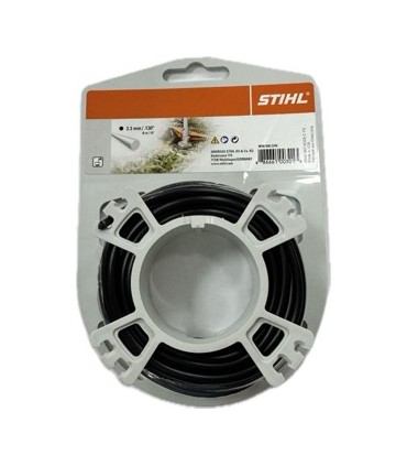 NYLON STIHL 3,3 MM 6 METROS REDONDO NEGRO