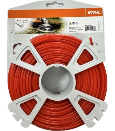 NYLON STIHL 2,7  MM 65 METROS REDONDO ROJO