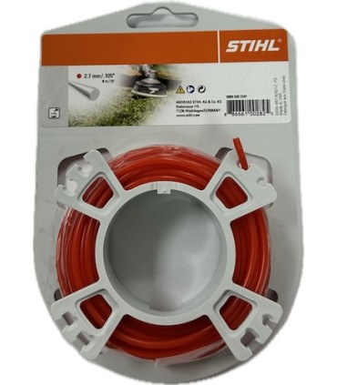NYLON STIHL 2,7 MM 9 METROS REDONDO ROJO